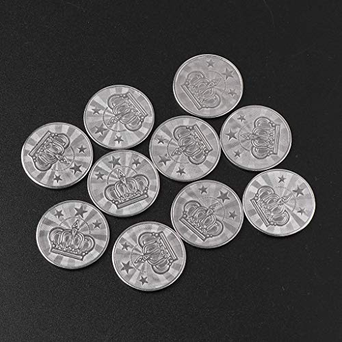 MHADBKH 10 Stücke 25mm Edelstahl Münzen Gedenken Münze Metall Geschenk Handwerk Souvenir Münze Herausforderung Münze Zaubertricks Arcade Spiel Münze