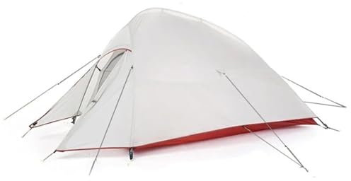 Campingzelt Zelt Ultraleicht 20D 210T Outdoor Camping Wandern Radfahren Reise Zelte Mit Stellfläche biwakzelt(20D - Gray)