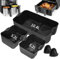 5 Pezzi Molde Silicona Freidora de Aire para Ninja AF500EU 10,4L /COSORI Dual Blaze TwinFry 10L, Accesorios Freidoras de Aire para Ninja AF500EUCP, Reutilizable Bandeja Silicona Air Fryer