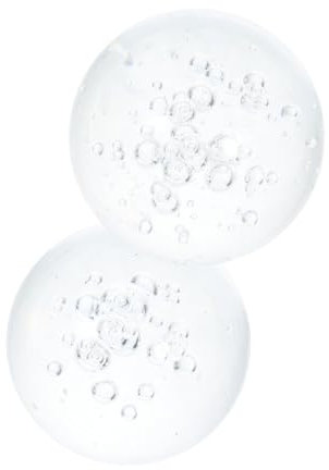 BESPORTBLE Lot de 2 boules en verre pour fontaine - Décoration de bureau - Boule de cristal de méditation - Vue sur la balle - Presse-papiers en verre - Décoration en cristal et accessoires - Ballon