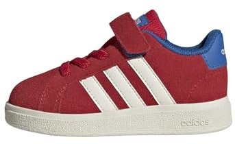 adidas Unisex Baby Grand Court 00s Shoes Infants, Pure Ruby/core White/Bright royal, 23 1/2 EU