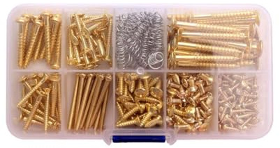 Bosiyrggrl Electric Guitar Kit Multiple Sizes Guitar Metal Repairing Tool Kit with Screws and Springs Repair Fasteners