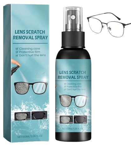 Brillen-Kratzerentferner Tragbarer Linsenpflegeschutz | Brillenglas-Kratzer-Reparaturspray Kamera, Scheinwerferabdeckungen, Mikroskop, Optik, Smartphone-Display, Sonnenbrille, Uhr,