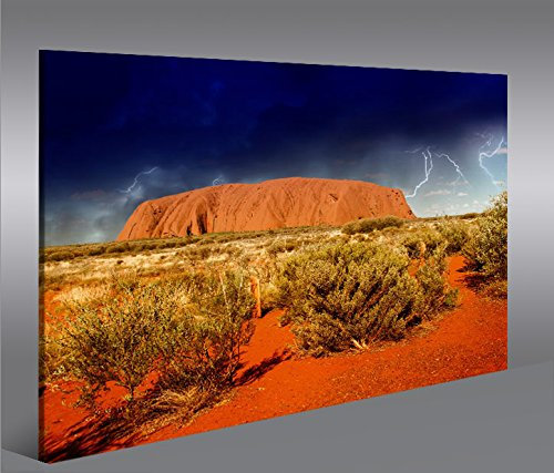 islandburner Bild Bilder auf Leinwand Ayers Rock V2 Australien 1p XXL Poster Leinwandbild Wandbild Dekoartikel Wohnzimmer Marke