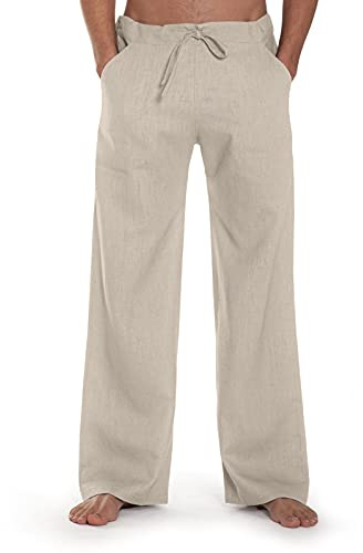 SCHAZAD Leinenhose Essential-Sport für Männer, Casual-Sommerhose, Stoffhose aus Leinen mit 4 Taschen, fair & nachhaltig
