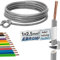 Wire cable – single core flexible – PVC cable – H07V-K 2.5 mm² – colour: grey – lengths: 10 m 15 m 20 m 25 m 30 m 35 m 40 m 45 m 50 m 55 m 60 m up to 100 m