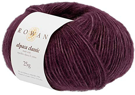 Rowan Alpaca Classic Yarn, Purple Rain (123), 25g