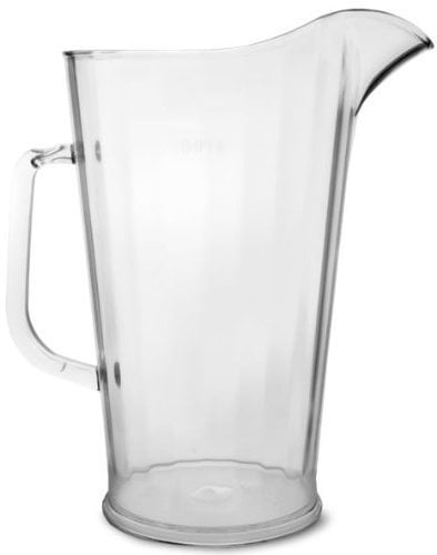 We Can Source It Ltd - 4 Pint Jug Unbreakable Rigid Polycarbonate Pitcher, Reusable and Clear Plastic Jug – CE Marked – Ideal for Cocktails, Juices, Milk, Water, Beer