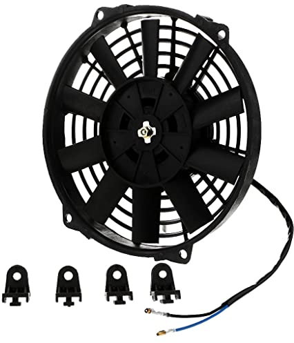 Gazechimp 9 Inch-12 Inch Diámetro Coche Moto Radiador Ventilador De Refrigeración Disipación De Calor 80W 12V Rendimiento Estable - 9 Pulgadas