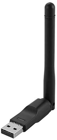 Adaptador WiFi USB para PC DELL inalámbrico Amplificador Receptor 150 Mbps (Negro)