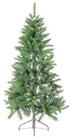 Medio árbol de Navidad Artificial de Pared Mixto ignífugo 150cm | Cuenta con ramas desmontables. Ideal para ahorrar espacio en casa sin renunciar a una estética realista.