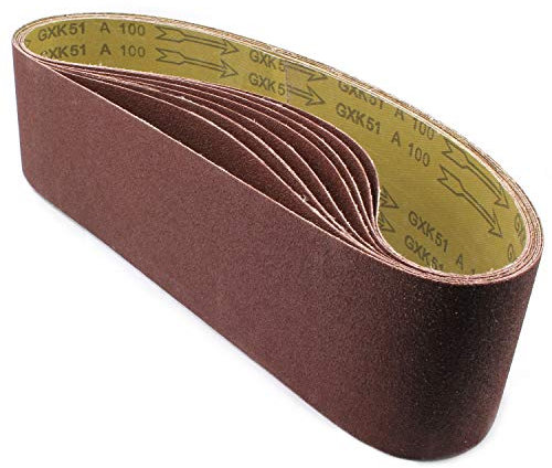 30x Schleifbänder 100x910 in Körnung 180 Schleifband Bandschleifer Gewebe-Schleifbänder Schleifband Papier für Güde BTS 4000 / ECO Band Tellerschleifer