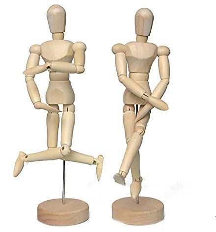 Künstlerpuppe aus Holz, Skizzieren, Legenfigur, Modellhilfe, menschliche Figur, Künstler, Zeichnen, Malmodell, Schaufensterpuppe, Gelenkpuppe für Kunst, Zeichnen, menschliche Figuren