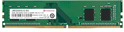 Transcend 8GB Long-DIMM-Speichermodul DDR4 3200MHz - JM3200HLG-8G