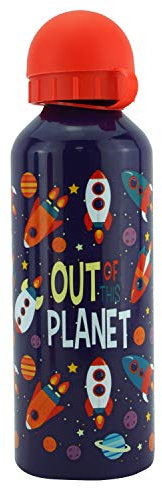 17oz Out of This Planet Aluminium Water Bottle for Kids - BPA-Free, Leakproof & Dishwasher Safe for School, Sports, Hiking, Camping, Travel & Outdoor Adventures - Ideal for Boys & Girls 3+ Years