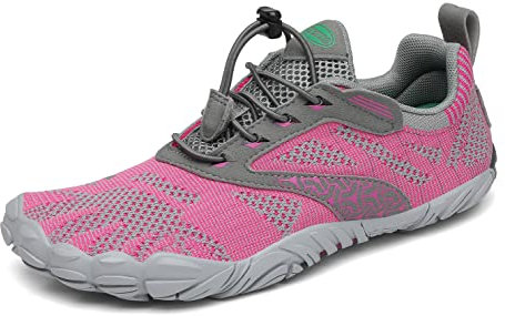 SAGUARO Chaussures de Trail Homme Femme Chaussures Minimalistes Légère Flexible Chaussures Aquatiques Souple Confortable Barefoot Shoes pour Running Gym Training Fitness, Rose 37 EU