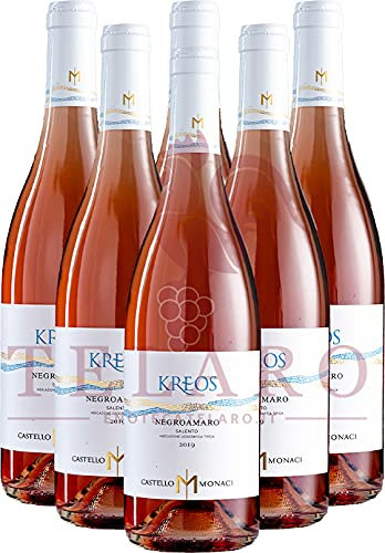 Negroamaro Rosato IGT Kreos Castello Monaci Promo Vino Rosè Puglia Offerta 6 Bottiglie