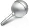 Anley Authentic 7,6 cm Fahnenmast-Kugelaufsatz – Silber eloxiertes Aluminium-Finish – wetterfester Top-Ersatz – passend für Standard-USA-Flaggenmasten, Flaschenzug und Solarleuchten