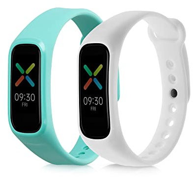kwmobile 2x Sportarmband kompatibel mit Oppo Band Sport Armband - Fitnesstracker Band Set aus TPU Silikon