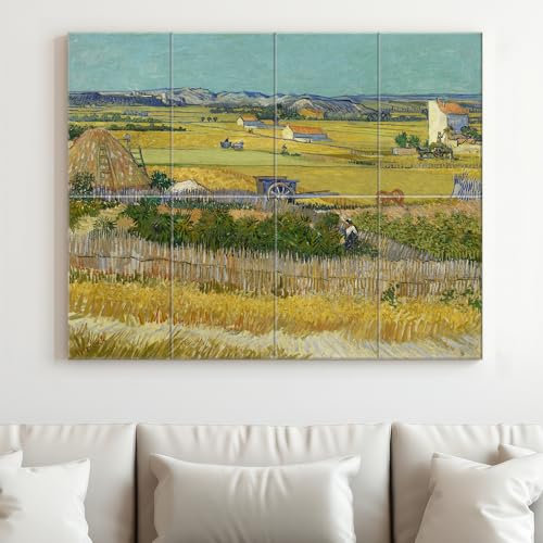JBER Satz von 8 dekorativen Wandakustikplatten mit Aufklebern für Aufnahmestudios, Heimkino, 114 x 91 cm (BUMPER HARVEST)