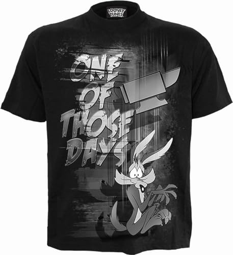 Looney Tunes - Wile E.Coyote - Those Days - Front Print T-Shirt Black