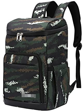 HODAGES Cooler Backpack Cesta de Picnic Enfriador térmico Fiambrera para Cerveza Fruta Cocina Camping Nevera Senderismo al Aire Libre Bolsa de Almacenamiento Mochila (Oro)
