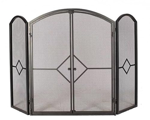 Pare feu pour cheminée et poêle 195x81,3cm