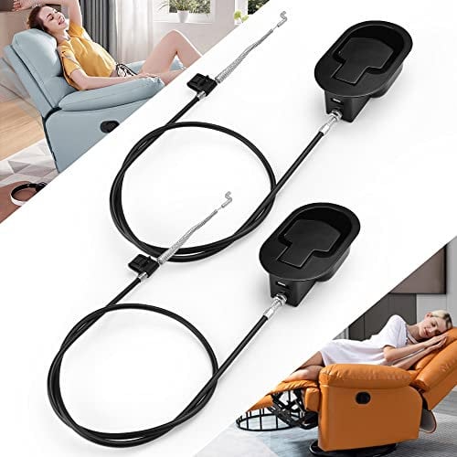 Kleemeiero 2 Stück Sofa Ersatzteile Sessel Couch Ersatzteile Universal Ersatz-Liegestuhl Sofa Griff Universal-Liegestuhl-Griff mit Relaxsessel Kabel Ersatzteile für sofas Liegesessel Lehnstuhl