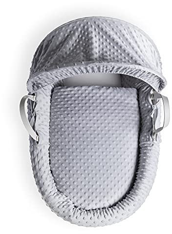 Clair de Lune Dimple Ensemble de literie pour couffin (Panier Non Inclus) – Gris