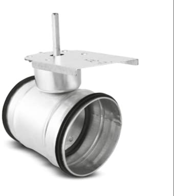 Absperrklappe für Stellmotor mit Lippendichtung Wickelfalz Luftregulierung (DN 100)