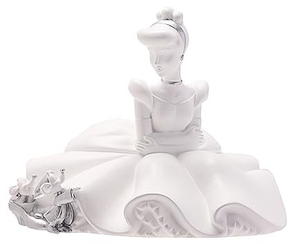Disney 100 Aschenputtel-Spardose, Kunstharz, Weiß