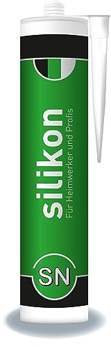 Bau- & Fenster-Silikon 310 ml Kartusche transparent, Innen/Aussenbereich, Dichtstoff für Anschluss- und Dehnungsfugen, wasserdicht, UV- und witterungsbeständig