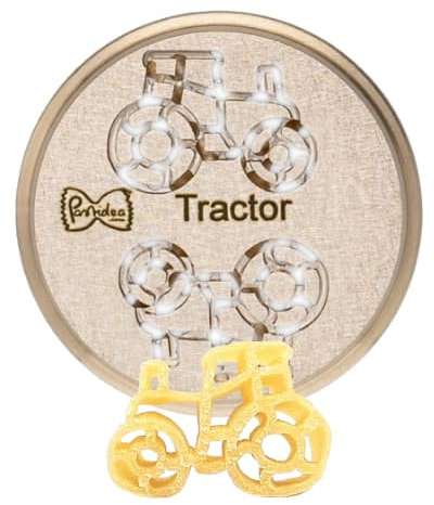 Pastidea - Matrize Zubehör Traktor Schlepper Zugmaschine Trecker kompatibel mit Kenwood Pasta Fresca oder mit Adapter im Pastamaker Avance und anderen Nudelmaschinen