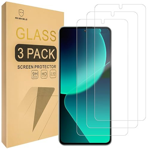Mr.Shield Schutzfolie Kompatibel mit Xiaomi 13T / Xiaomi 13T Pro [3 Stück] Schutzglas Schutzglasfolie 9H Härte, HD Klare Displayschutzfolie