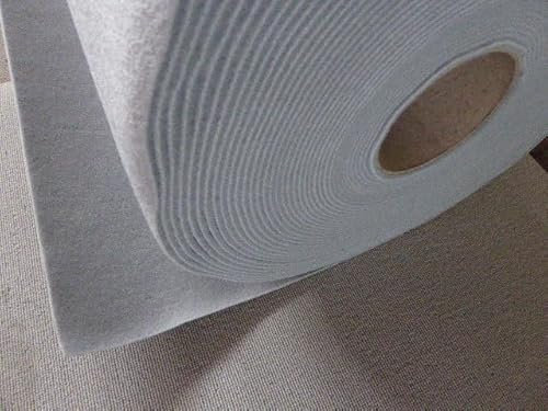12,90 Euro/m² Teppich Meterware Autoteppich feiner dünner Velourstoff Vließ hellgrau