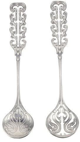 MAGICLULU 4pcs Stainless Steel Stirring Spoon Fine Mesh Strainer Espresso Spoons Coffee Accessories