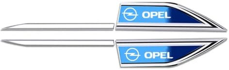 Auto Emblem Logo für Opel Grandland X,Emblem Logo Aufkleber für Motorhaube Vorne und Hinten und Kofferraum Logo Abzeichen 3D Aufkleber,Blue