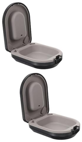 Ipetboom 2pcs Hearing Aid Small Box Portable Hearing Aid Container Case for Travel