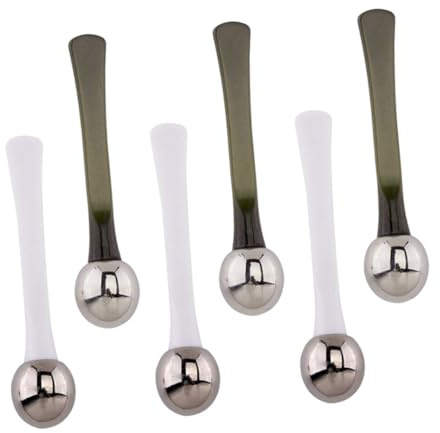Augencreme Massagestift 6 Stück aus Zinklegierung für Frauen | Augen und Gesichtscreme, Handlich für Handtasche und Tasche, Einfache Anwendung