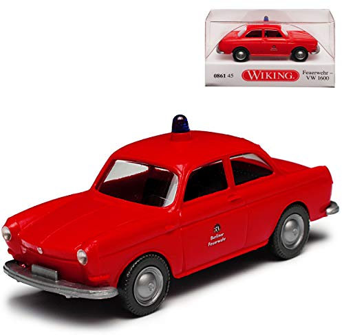 Volkwagen 1600 Limousine Feuerwehr H0 1/87 Wiking Modell Auto