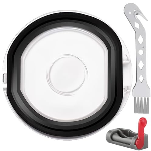GATSUZG Dust Bin Lid Replacement for Dyson V7/V8, – Dust Cup Lid, Dirt Bucket Cover with Sealing Ring Repair Parts & Accessories, with Trigger Lock, Brush