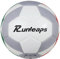 Runleaps Futsal-Ball, Größe 4, Futsal-Fußball für Indoor-Training, Spielen, Spiel (Grau, Rot, Grün)