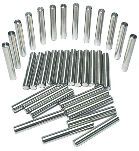 ZDingTech 35 perni di tassello in metallo da 6 mm x 40 mm, M6 6 mm, per mensole, ripiani di supporto, asta in metallo da 6 mm x 40 mm. Pioli in acciaio inox 304 per letto a castello