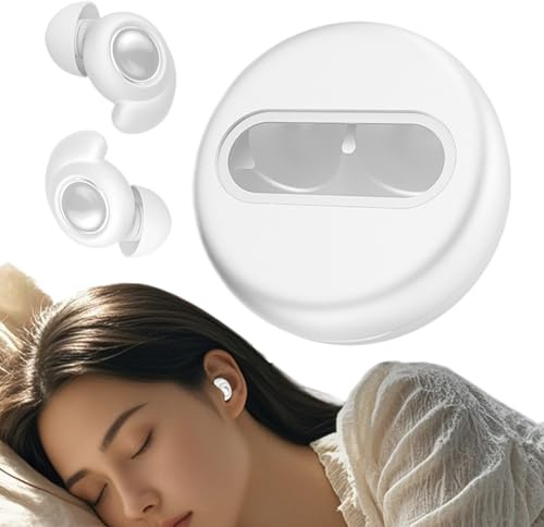 Kustimantu Kopfhörer mit Geräuschunterdrückung, Schlafgeräuschunterdrückung, Ohrstöpsel, Geräuschverbesserung, kabellos, 5.3 Technologie, Goldpuppe, 35 dB