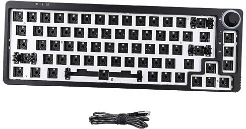 DIYEAH 1satz Mechanische Kit Programmierbare RGB Beleuchtung Hot-swap-fähig Mit Multifunktionsknopf Für Pc Und Gaming Schwarz Für Anpassung Und Kreative Nutzung
