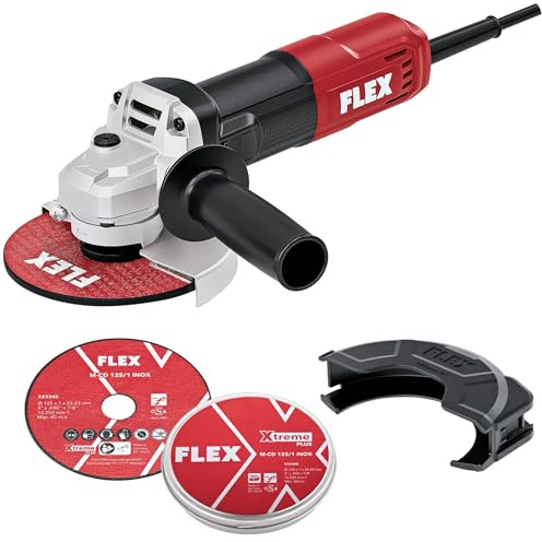 FLEX Aktion Winkelschleifer L 850 125 + Trennscheiben 125 mm INOX Set (Länge 125 mm, Trennscheibe 1 mm, Gewicht 6,77 kg) 534491
