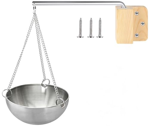 12cm Aroma Schüssel Sauna mit Zubehör, Edelstahl Verdampferschale Sauna Verdampferschale Hängend Schüssel Tasse Edelstahl Aroma Duft Diffusor & Sauna Zubehör Verdampferschale für Spa & Wellness