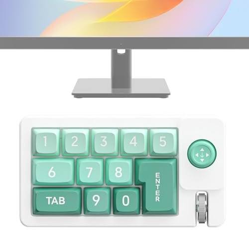 Qkbuza Pavé Programmable Joystick Filaire Hot-Swap | Clavier Mécanique RGB Pour PC Femmes Hommes Bureau Streaming Direct Montage Vidéo Musique Graphisme Écriture Dactylographie