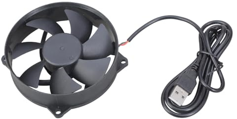 Hattba Elektronischer USB-Ventilator, 92 x 92 x 25 mm, USB, 5 V, geräuscharm, für Computer, elektronisch, bürstenlos, Heimbüro, Netzwerkgeräte, USB-Computergehäuse