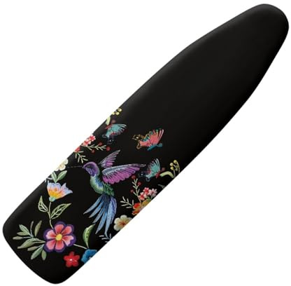 Bügelbrettbezug Schwarze Tierblume Bügelbrettbezug 110x30 Elastisch Bezug Bügelbrett Für Schnelles Bügeln Bügeltischbezug Mit Polsterung Ironing Board Cover Hitzeresistent Bügelbrettbezüge